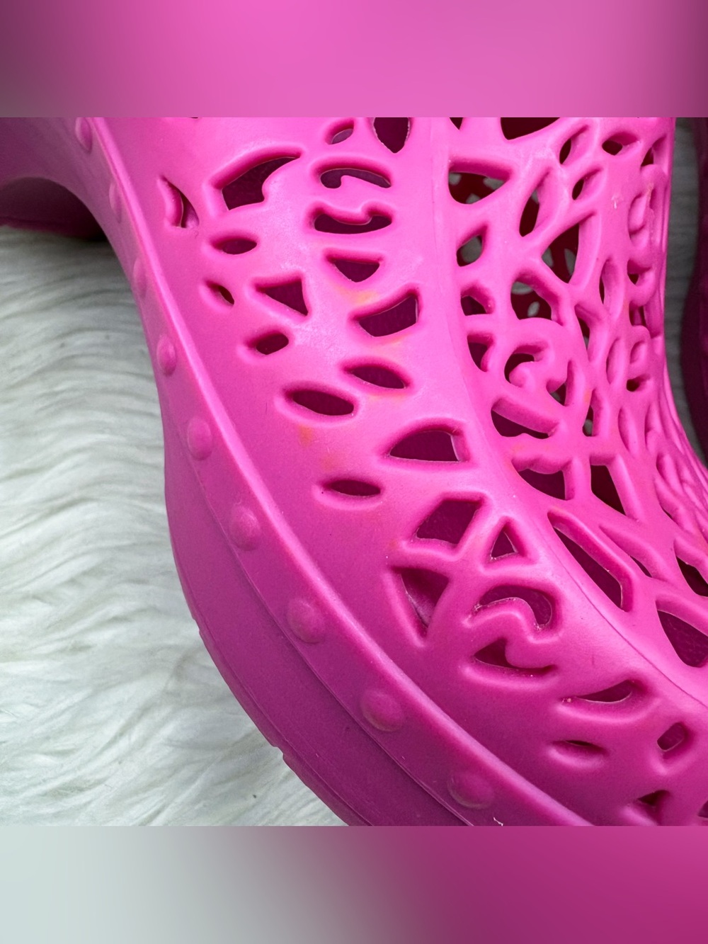 Dansko Pippa Molded Clog Shoe Hot Pink Barbie Lasercut Orthopedic Arch Support - Picture 5 of 13